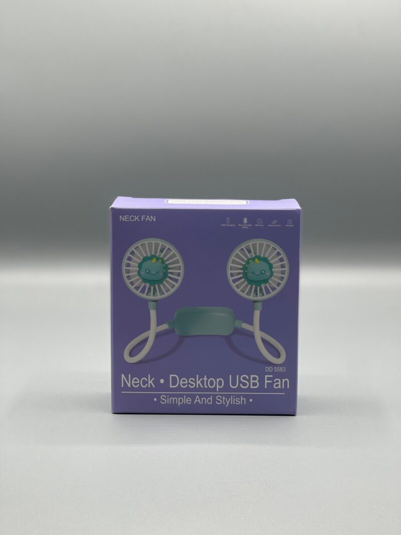 Mini Neck Fan – Portable USB Rechargeable Hands-Free Wearable Cooling Fan | Personal Airflow for Travel, Office & Outdoor Use - Image 7