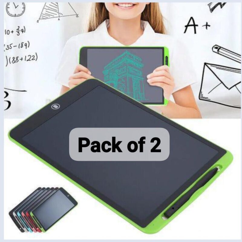 Pack Of 02 - LCD Writing Tablet for Kids – Digital Drawing Pad with Erasable Screen, Reusable Writing Board for Drawing, Doodling, and Learning (Random Color) - Image 3